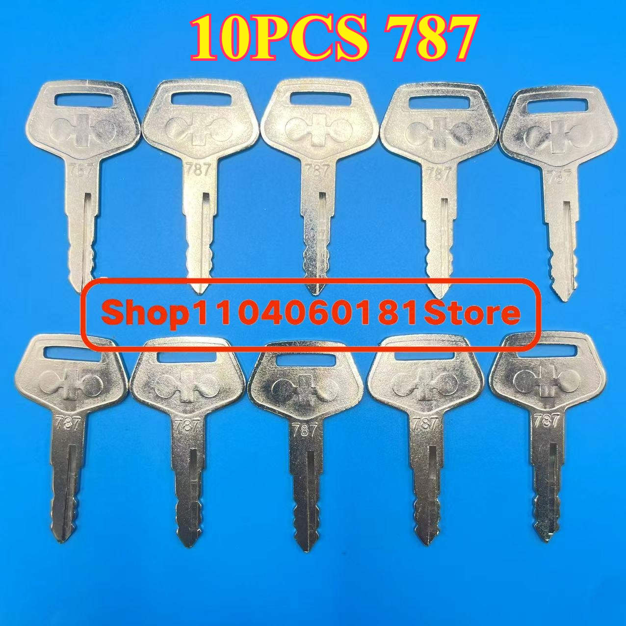Heavy Equipment Komatsu - 10 Pcs #787 KEYS TR2611434 Fits
