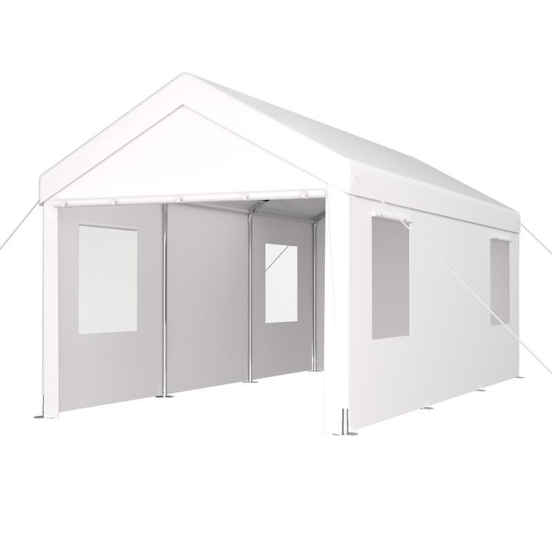 Heavy Equipment Garage - Heavy Duty Portable Garage Canopy 10x20ft