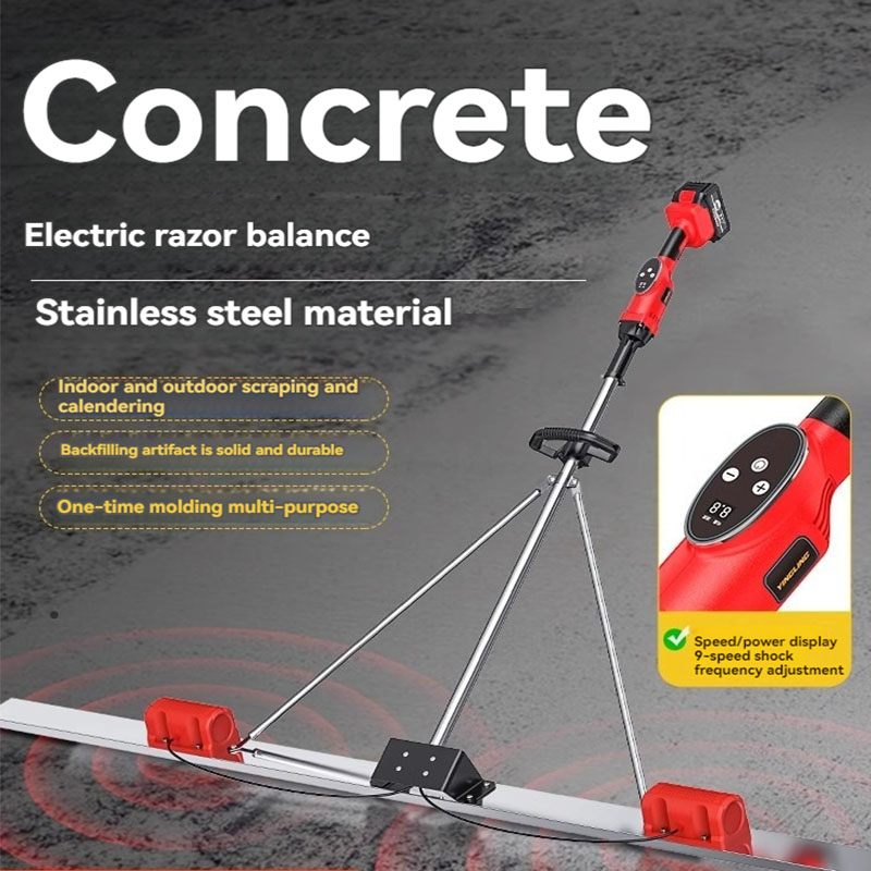 Concrete Screed Vibrator - Concrete Electric Scraper Dynamic Concrete Scraping