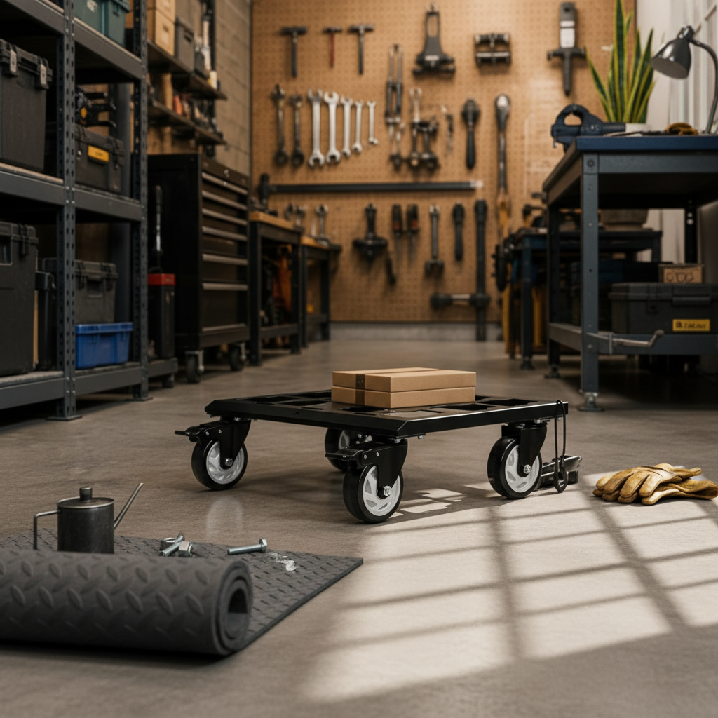 Heavy Equipment In - Toolbox Trolley with Brakes Heavy Duty