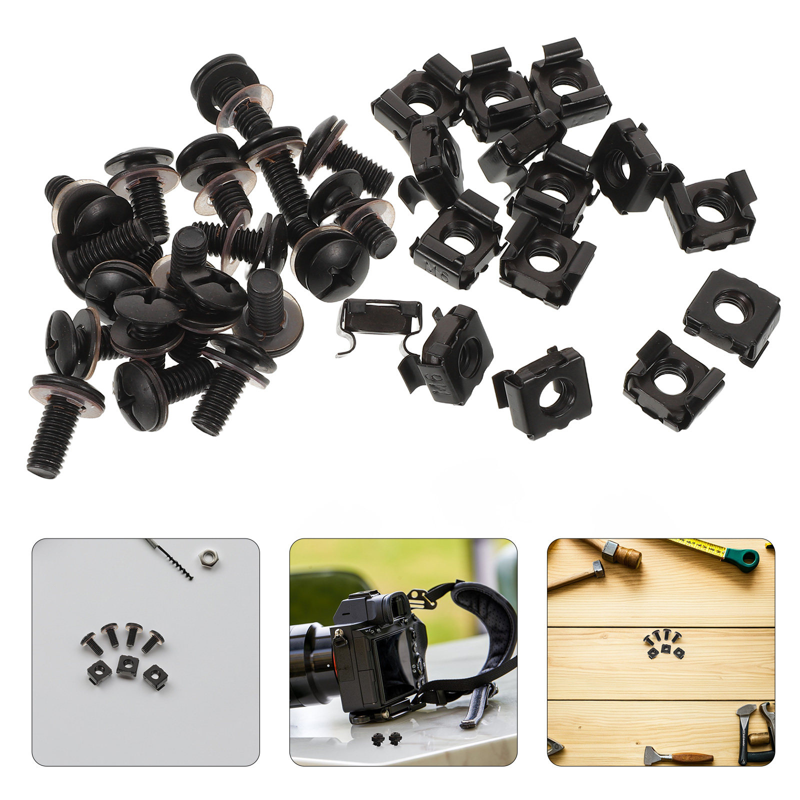 Heavy Equipment Bundle - 40Pcs Rack Screws M6 X 14Mm