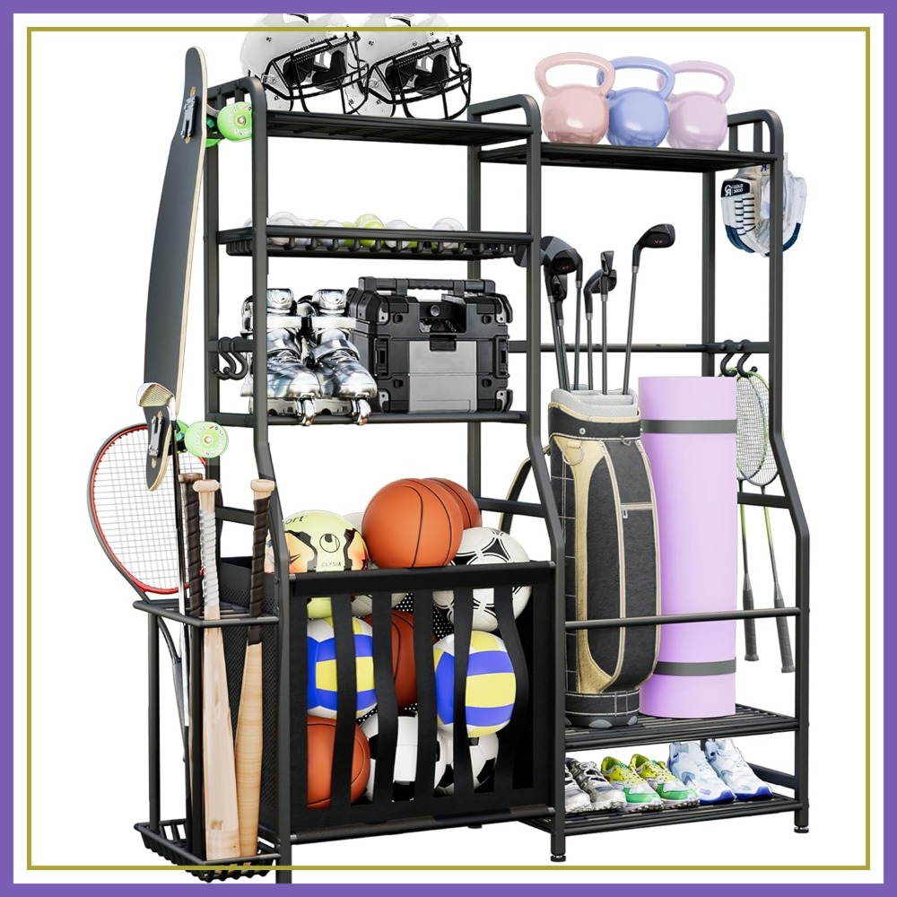 Heavy Equipment Garage - Garage Sports Equipment Organizer, Golf Bag