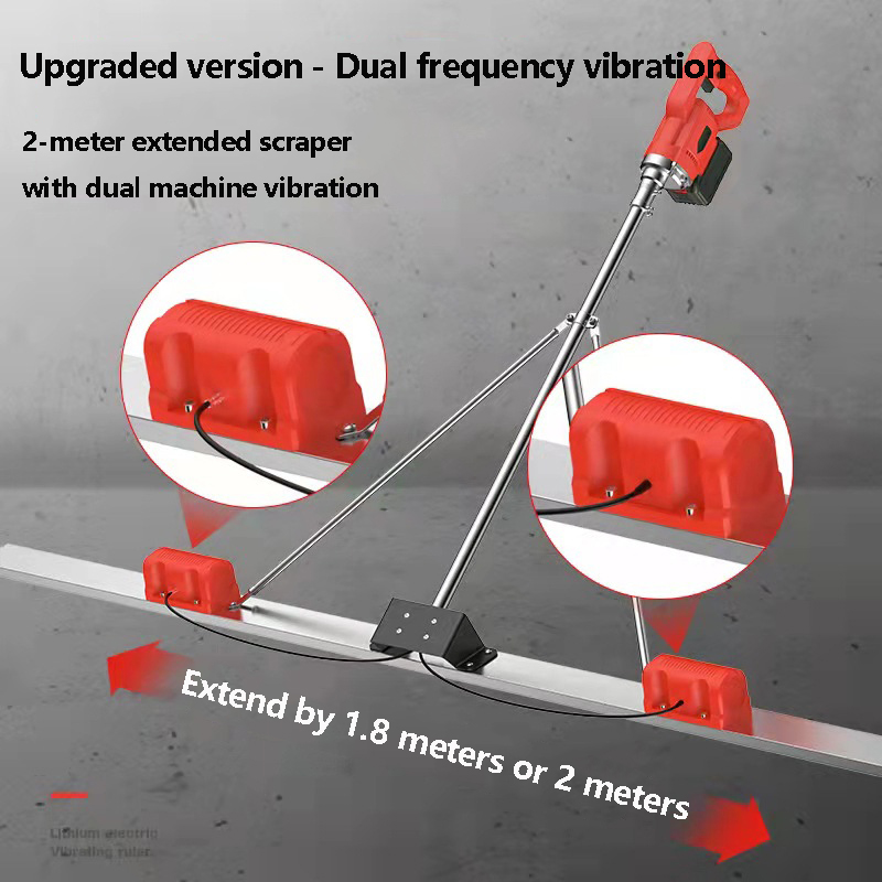 Concrete Screed Vibrator - 150cm Electric Concrete Polisher level Floor