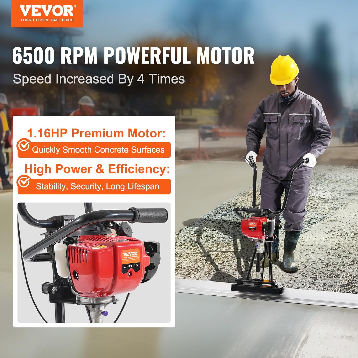 Concrete Power Screed, 6ft/8ft - Concrete Screed Vibrator recensione e prezzo