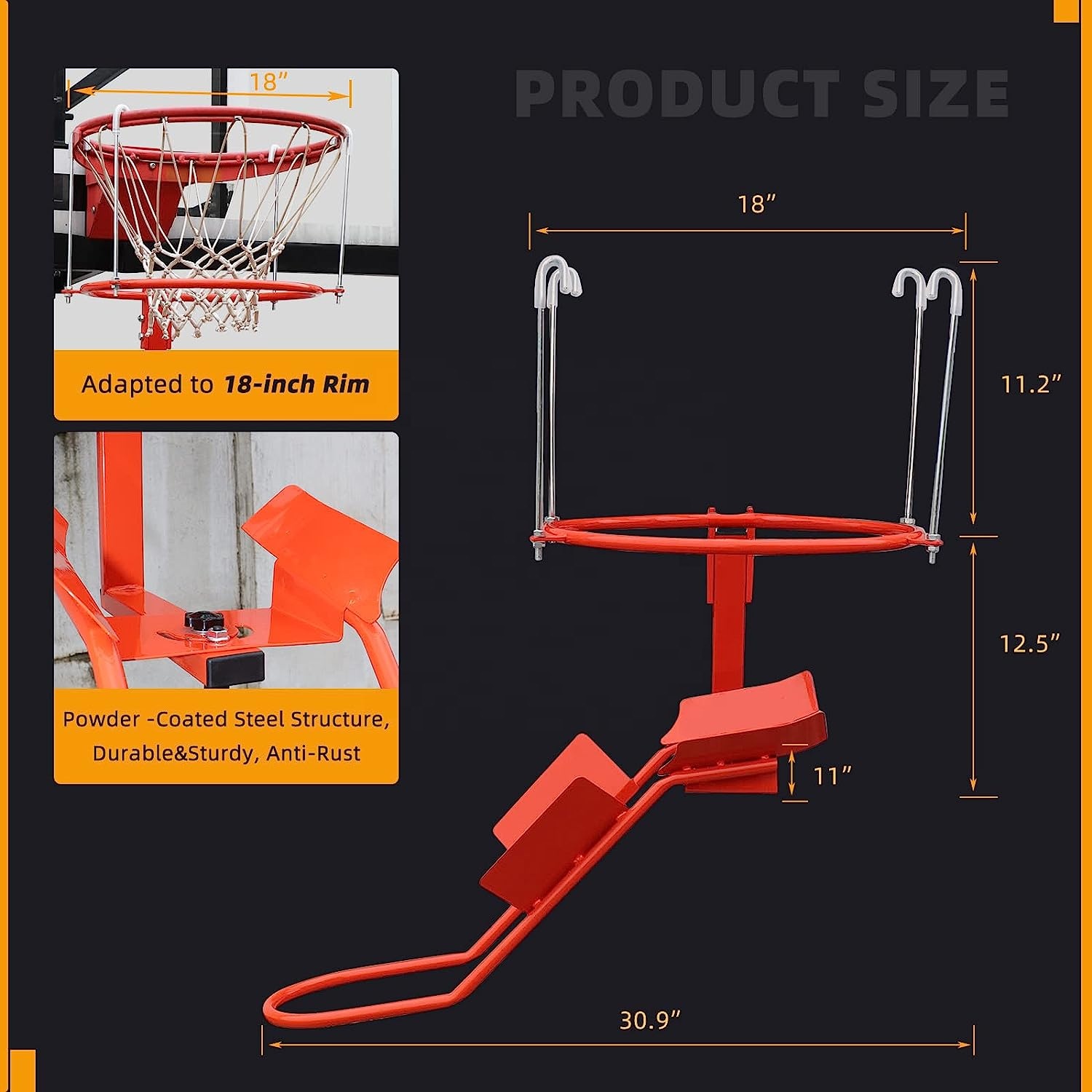 Heavy-Duty Steel Basketball Re - Heavy Equipment Training recensione e prezzo