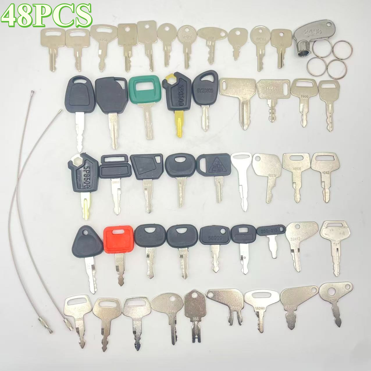 48PCS Heavy Equipment Keys Set - Heavy Equipment Komatsu recensione e prezzo