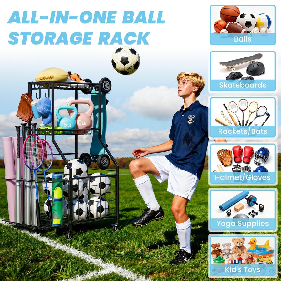 Sports Equipment Organizer, Ga - Heavy Equipment Garage recensione e prezzo