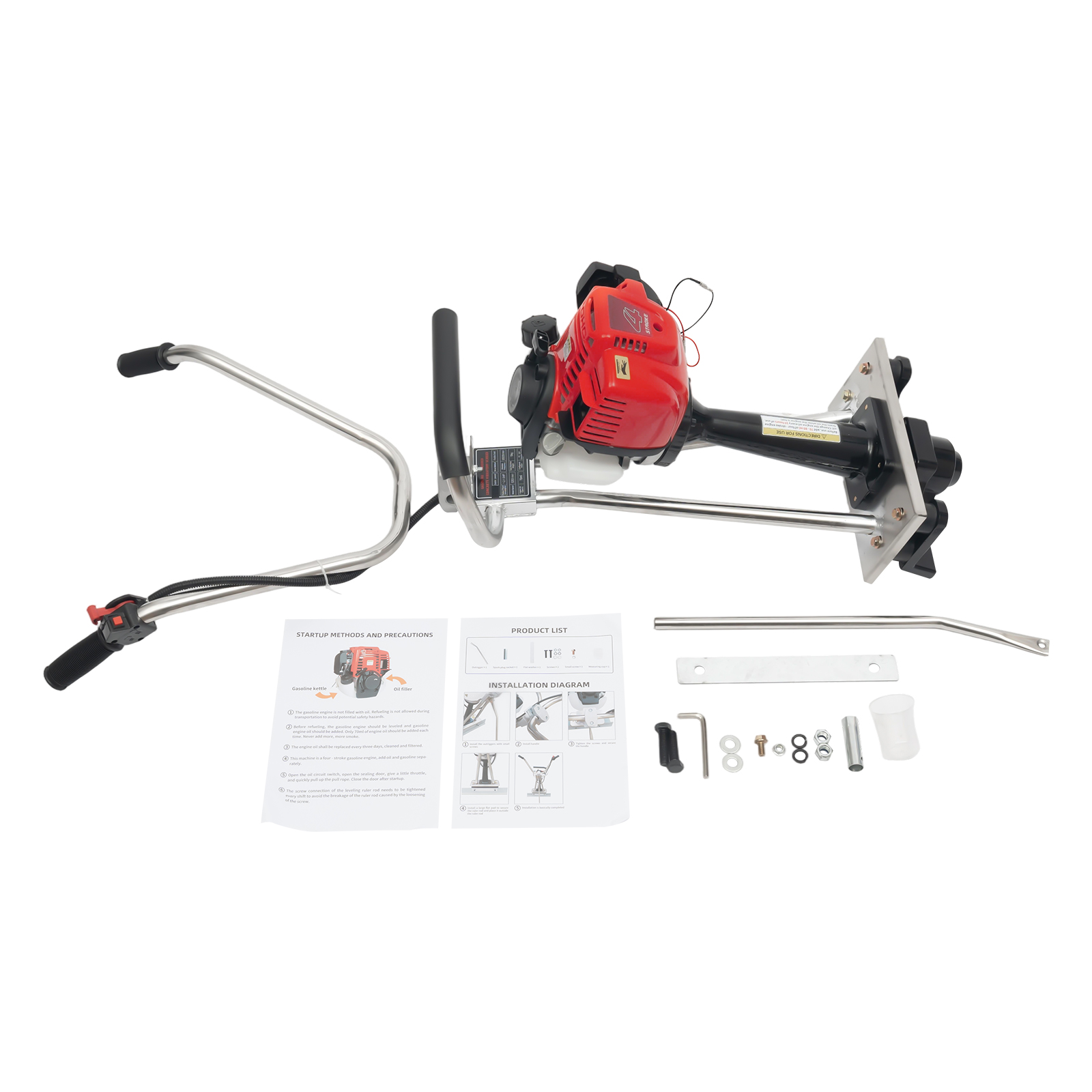 35.8CC 4-Stroke Air Cooled Con - Concrete Screed Vibrator recensione e prezzo