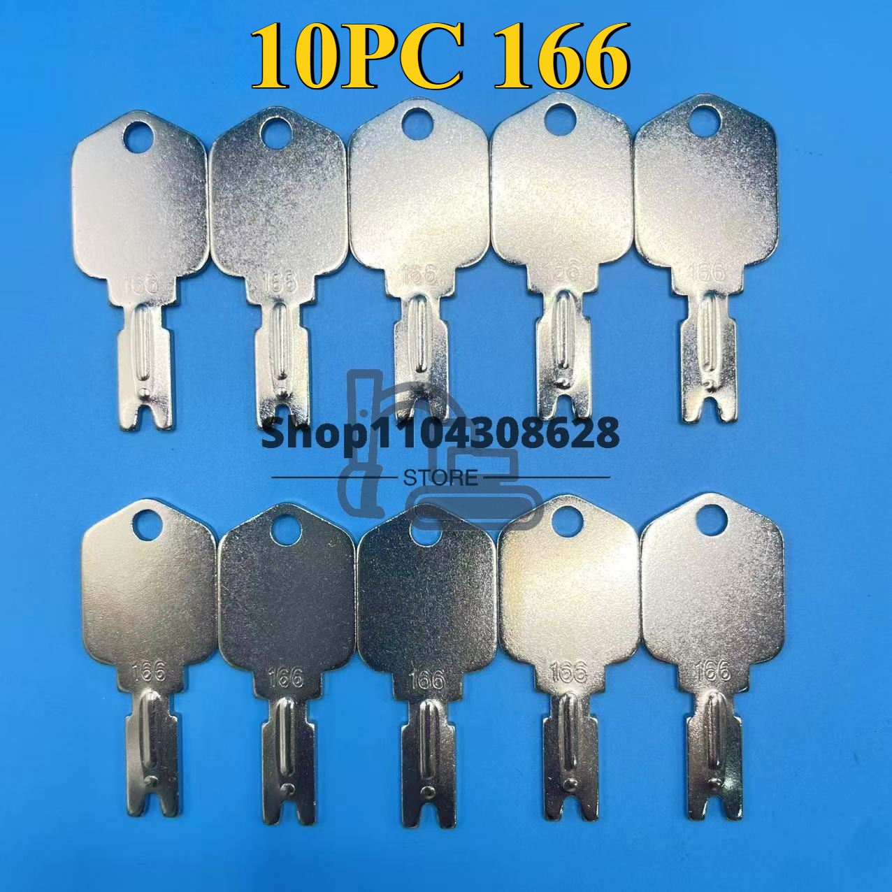 10PCS 166 Ignition Keys Forkli - Heavy Equipment Komatsu recensione e prezzo