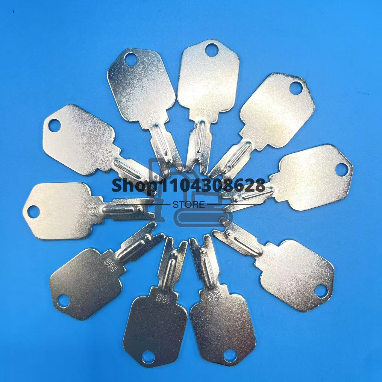 10PCS 166 Ignition Keys Forkli - Heavy Equipment Komatsu recensione e prezzo