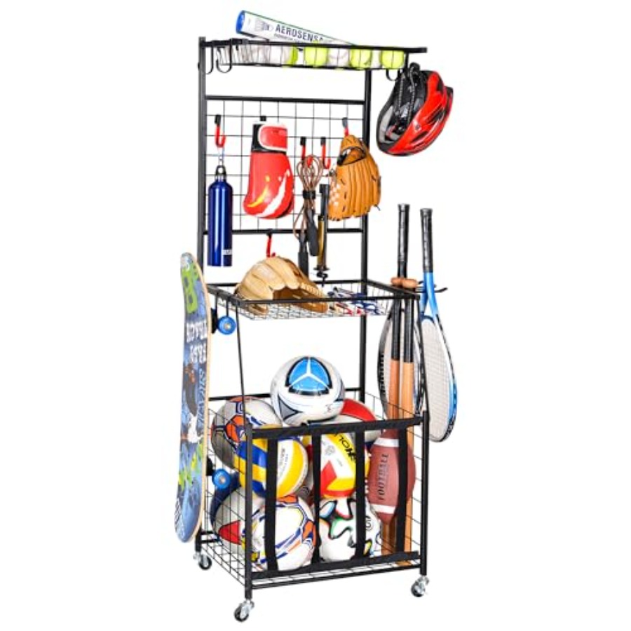 Sports Equipment Storage Rack  - Heavy Equipment Garage recensione e prezzo