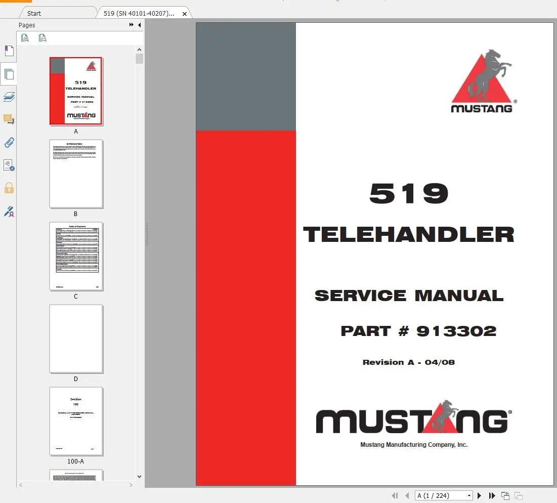 AutoDVD2 Mustang Machinery Hea - Heavy Equipment Pdf recensione e prezzo