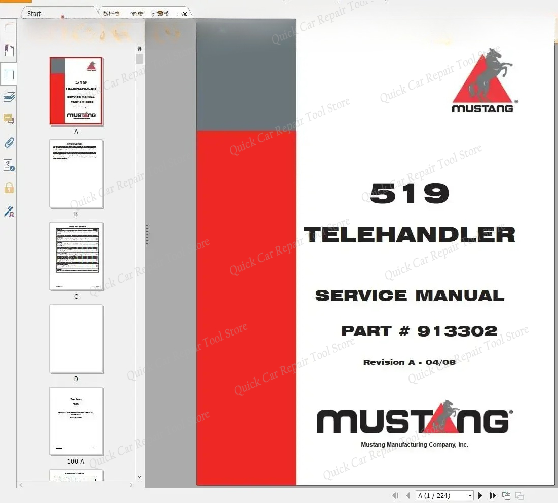 AutoCD Mustang Machinery Heavy - Heavy Equipment Pdf recensione e prezzo