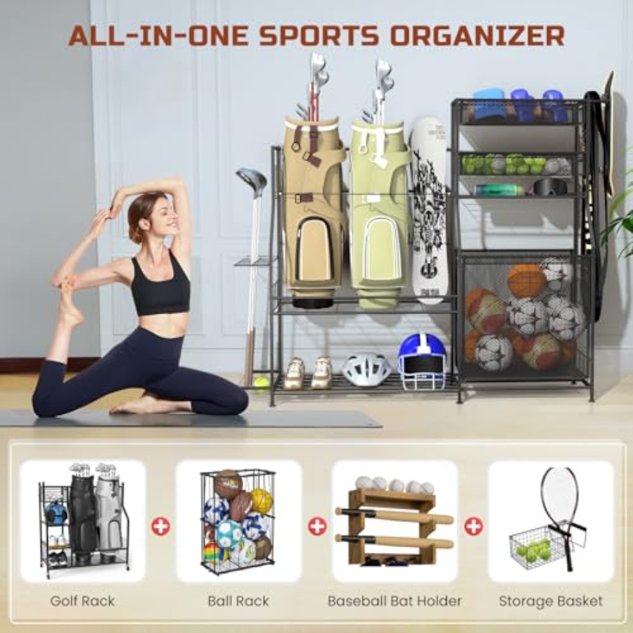 Garage Sports Equipment Organi - Heavy Equipment Garage recensione e prezzo