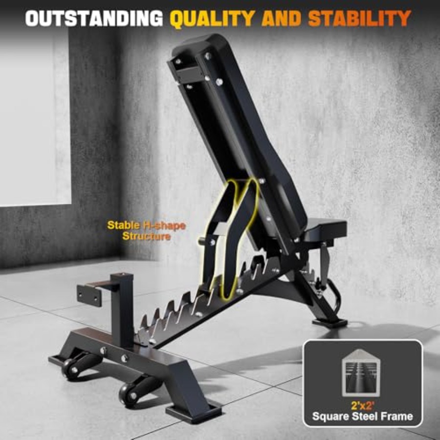 Adjustable Weight Bench Heavy  - Heavy Equipment Garage recensione e prezzo